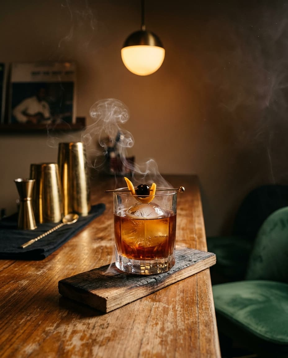 Andaman Negroni — signature cocktail at the Urban Ground Speakeasy